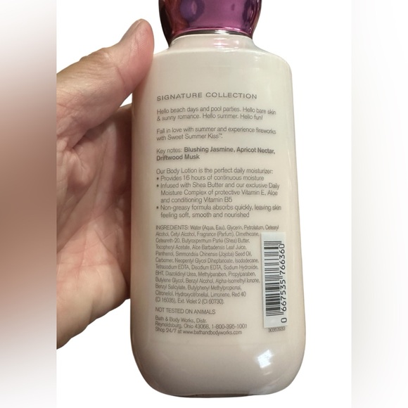 Bath & Body Works Sweet Summer Kiss Body Lotion - Picture 5 of 6